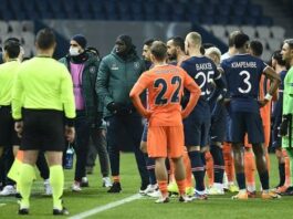 Psg Versus Istanbul Basaksehir broke down as one of the officials was accused of using a racist word
