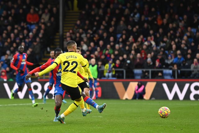 Hakim Ziyech scored the only goal of the game as Chelsea narrowly defeated Crystal Palace at Selhurst Park