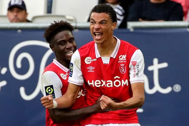 Reims' French forward Hugo Ekitike is hot property this summer with PSG and Newcastle vying for his signature