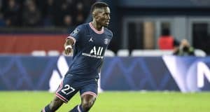 Idrissa Gueye on the ball for PSG